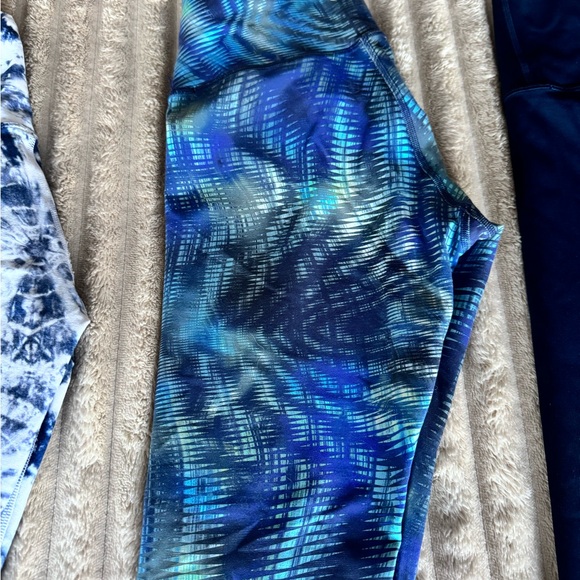 Blue Patterned Leggings - Picture 1 of 1